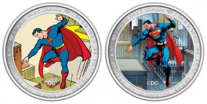 Lenticular Coin and Stamp Set - Superman: Then and Now
