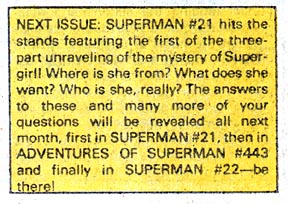 SUPERMAN #21 chatter from SUPERMAN #20