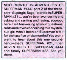 ADVENTURES OF SUPERMAN #443 next-issue chatter