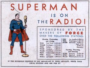 Supermen radio ad from ACTION COMICS #25